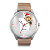 Afghan Hound Georgia Christmas Special Wrist Watch