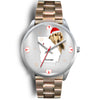 Afghan Hound Georgia Christmas Special Wrist Watch