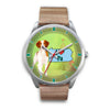 Lovely Brittany Dog Christmas Pennsylvania Christmas Special Wrist Watch