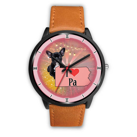 French Bulldog Pennsylvania Christmas Special Wrist Watch