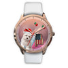 Cute Maltese Dog Alabama Christmas Special Wrist Watch