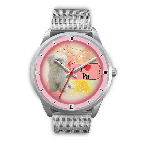 Meltese Dog Pennsylvania Christmas Special Wrist Watch