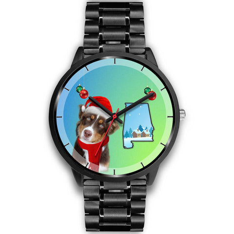 Miniature American Shepherd Alabama Christmas Special Wrist Watch