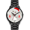 Cute Poodle Dog Georgia Christmas Special Wrist Watch