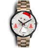 Cute Poodle Dog Georgia Christmas Special Wrist Watch