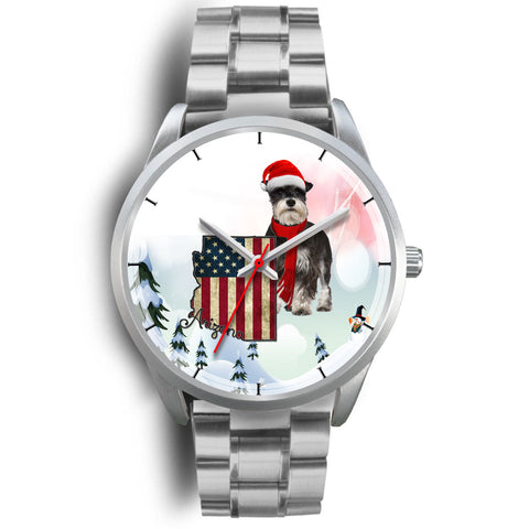 Miniature Schnauzer Arizona Christmas Special Wrist Watch