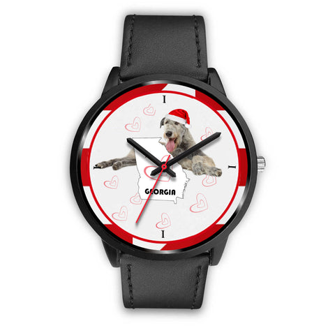 Irish Wolfhound Georgia Christmas Special Wrist Watch