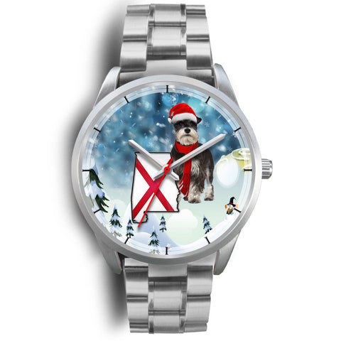 Miniature Schnauzer Alabama Christmas Special Wrist Watch