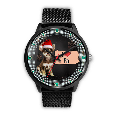 Chihuahua Dog Pennsylvania Christmas Special Wrist Watch