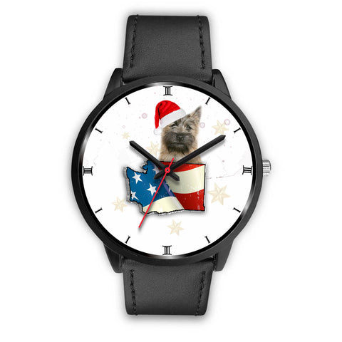 Cairn Terrier Washington Christmas Special Wrist Watch