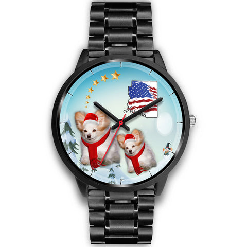 Papillon Dog Arizona Christmas Special Wrist Watch