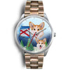 Pembroke Welsh Corgi Arizona Christmas Wrist Watch