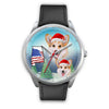 Pembroke Welsh Corgi Alabama Christmas Wrist Watch