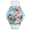 Pembroke Welsh Corgi Alabama Christmas Wrist Watch