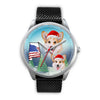Pembroke Welsh Corgi Alabama Christmas Wrist Watch