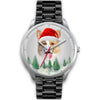 Cute Pembroke Welsh Corgi Christmas Wrist Watch