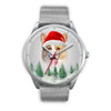 Cute Pembroke Welsh Corgi Christmas Wrist Watch