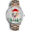 Cute Pembroke Welsh Corgi Christmas Wrist Watch