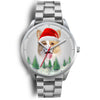 Cute Pembroke Welsh Corgi Christmas Wrist Watch