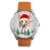 Cute Pembroke Welsh Corgi Christmas Wrist Watch