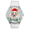 Cute Pembroke Welsh Corgi Christmas Wrist Watch