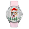 Cute Pembroke Welsh Corgi Christmas Wrist Watch