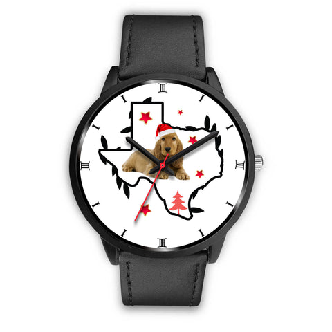 Cocker Spaniel Texas Christmas Special Wrist Watch