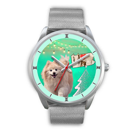 Cute Pomeranian Dog Pennsylvania Christmas Special Wrist Watch