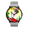 Leonberger Dog Georgia Christmas Special Wrist Watch