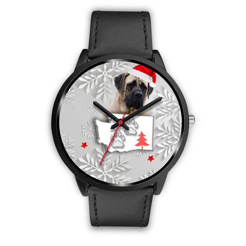 English Mastiff Dog Washington Christmas Special Wrist Watch