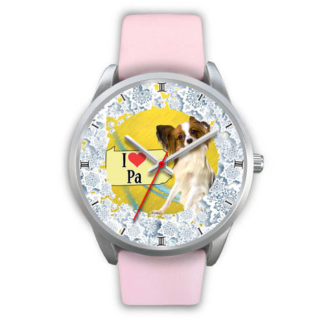 Cute Papillon Dog Pennsylvania Christmas Special Wrist Watch