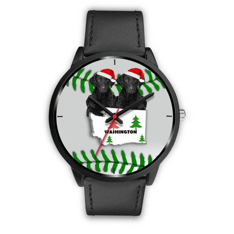 Curly Coated Retriever Washington Christmas Special Wrist Watch