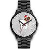 Brittany dog Georgia Christmas Special Wrist Watch