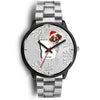 Brittany dog Georgia Christmas Special Wrist Watch