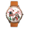 Petit Basset Griffon Vendéen Alabama Christmas Special Wrist Watch