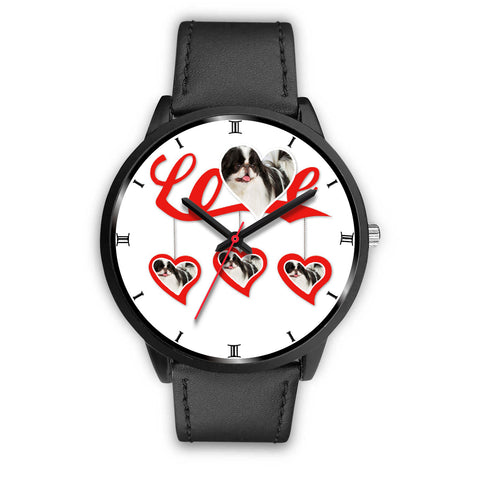 Japanese Chin Love Print Christmas Special Wrist Watch