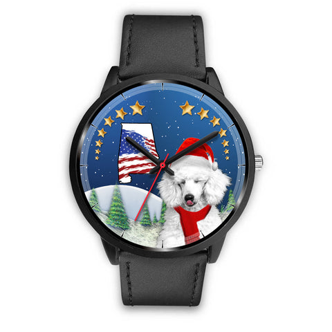 Cute Poodle Dog Alabama Christmas Special Wrist Watch