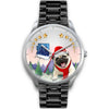 Cute Pug Dog Arizona Christmas Special Wrist Watch