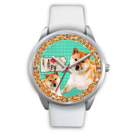 Shiba Inu Dog Pennsylvania Christmas Special Wrist Watch