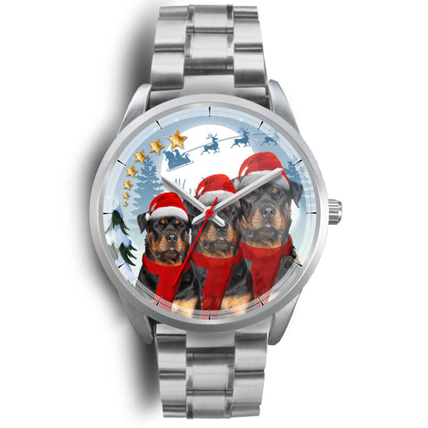 Cute Rottweiler Christmas Special Wrist Watch