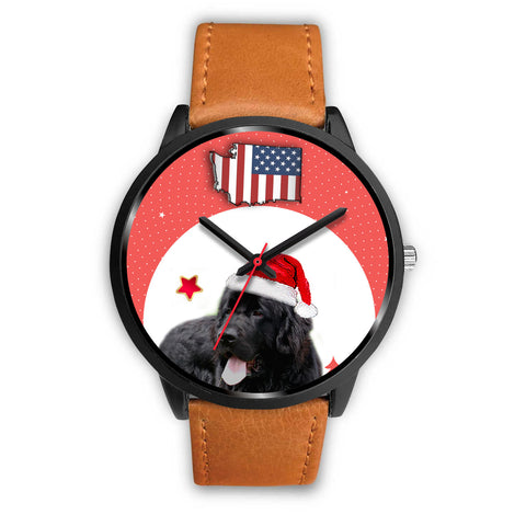 Newfoundland Dog Washington Christmas Special Wrist Watch