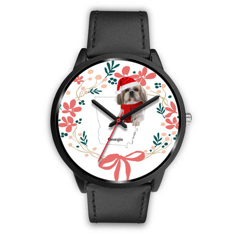 Shih Tzu Georgia Christmas Special Wrist Watch