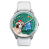 Saluki Dog Alabama Christmas Special Wrist Watch