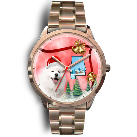 Samoyed Dog Alabama Christmas Special Wrist Watch