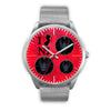 German Shepherd On Red New Jersey Christmas Special Wrist Watch