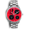 German Shepherd On Red New Jersey Christmas Special Wrist Watch