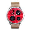 German Shepherd On Red New Jersey Christmas Special Wrist Watch