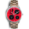 German Shepherd On Red New Jersey Christmas Special Wrist Watch