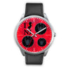 German Shepherd On Red New Jersey Christmas Special Wrist Watch