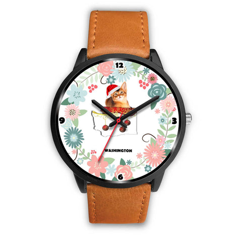 Abyssinian Cat Washington Christmas Special Wrist Watch